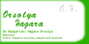 orsolya hagara business card